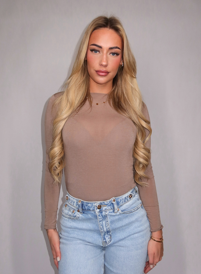 Cashmere Top - Taupe