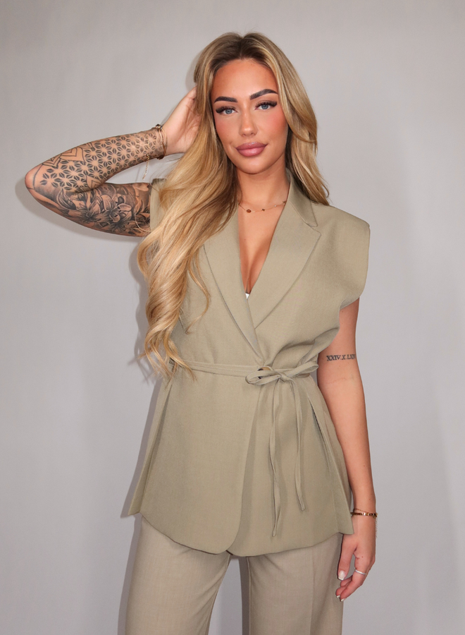 Daisy  Gilet - Khaki