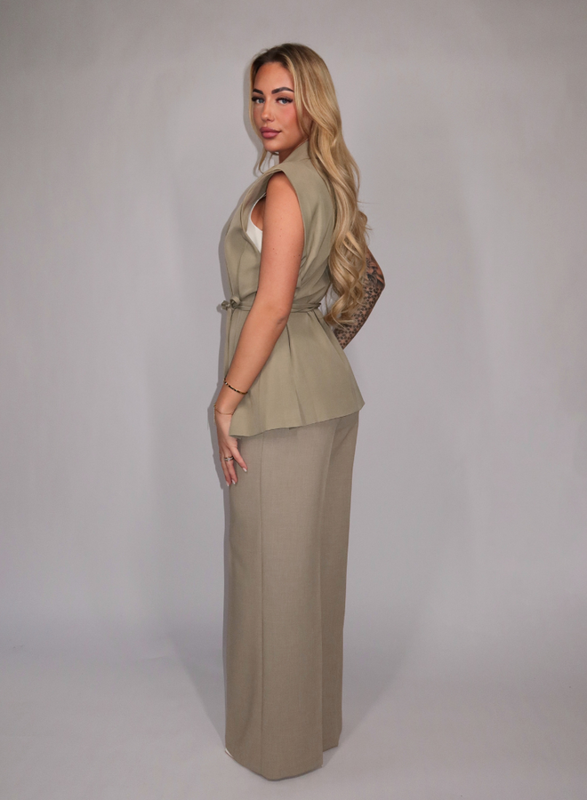 Daisy  Gilet - Khaki