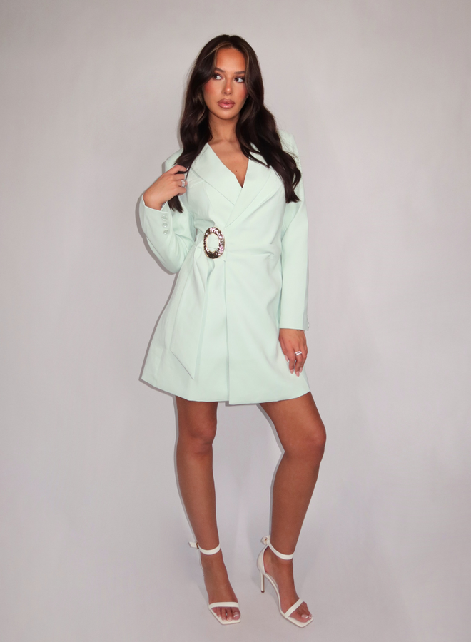 Ruby Blazer Dress - Mint