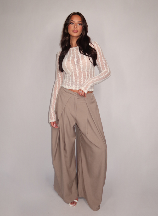 Mabel Pants - Taupe