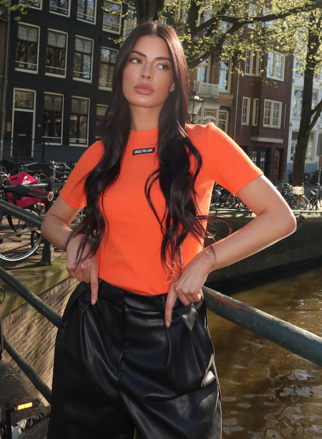Unique The Label Jill Short Sleeve - Orange