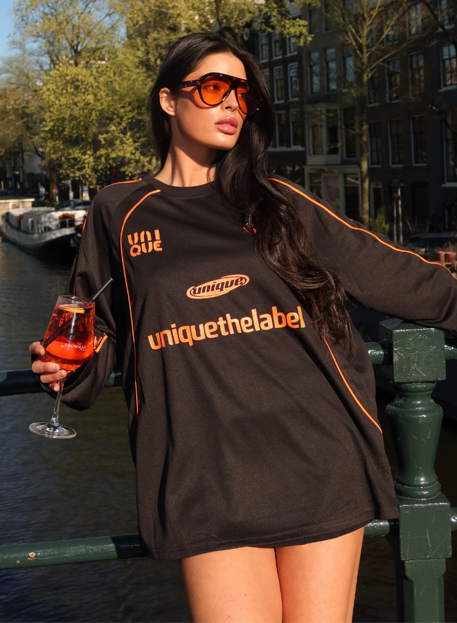 Unique The Label Ama Longsleeve - Black/Orange