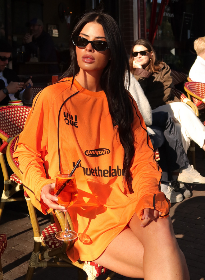Unique The Label Ama Longsleeve - Orange/Black