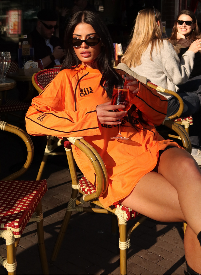 Unique The Label Ama Longsleeve - Orange/Black