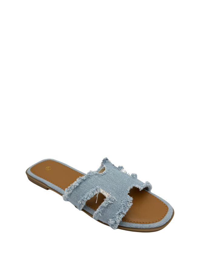 Denim Slides - Light Denim