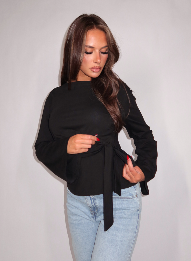 Twist Longsleeve - Zwart