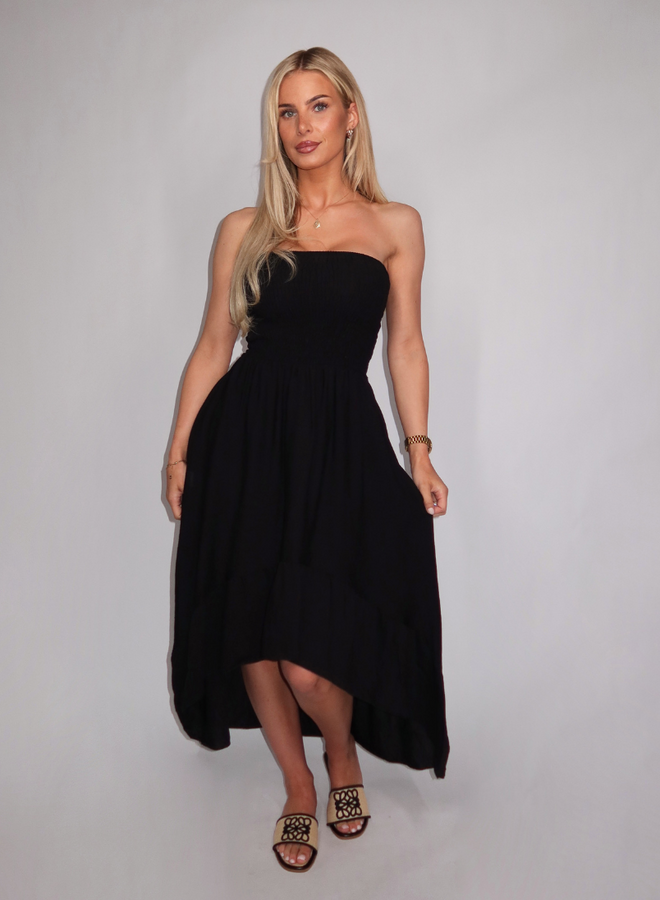 Livia Bandeau Dress - Black