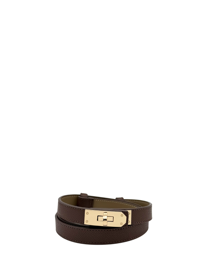 Gina Buckle Belt - Brown