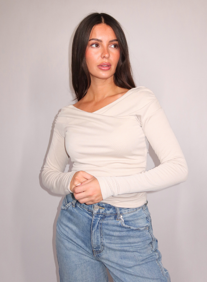 Alicia Top - Greige
