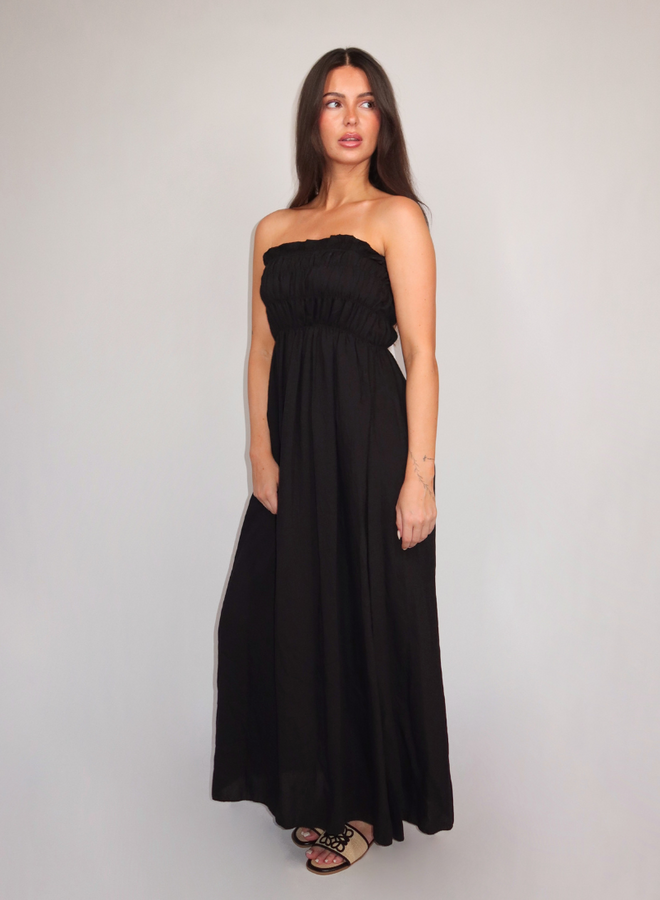 Narah Bandeau Dress - Black