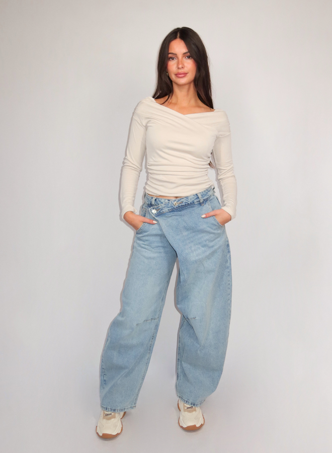 Yvi Balloon Jeans - Denim