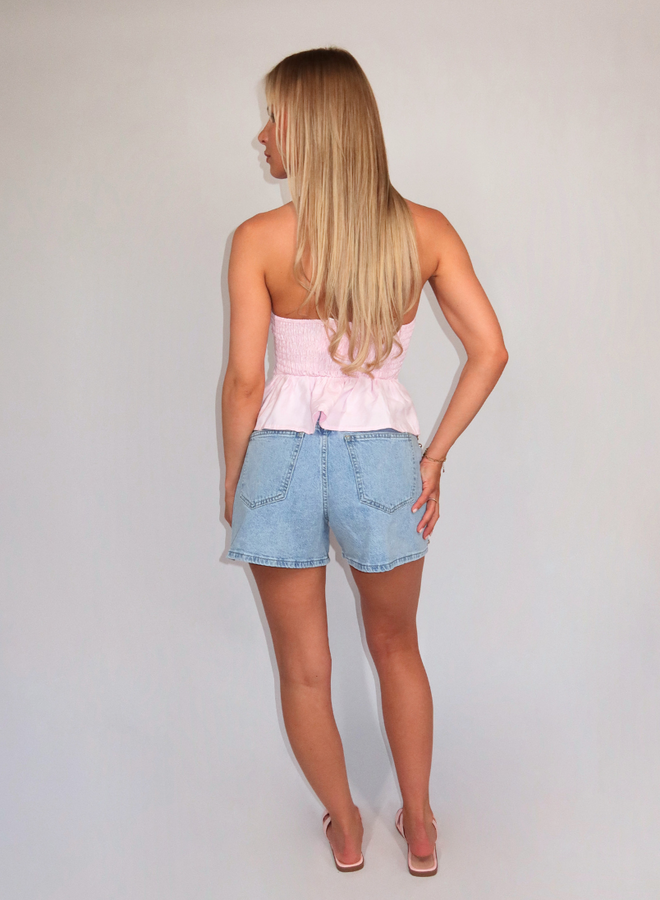 Stella Studded Short - Denim