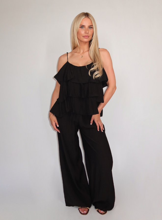 Ruffle Set - Black