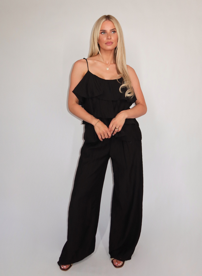 Ruffle Set - Black