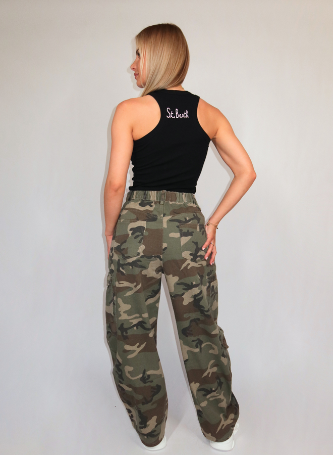 Chloe Camo Cargo Pants - Groen
