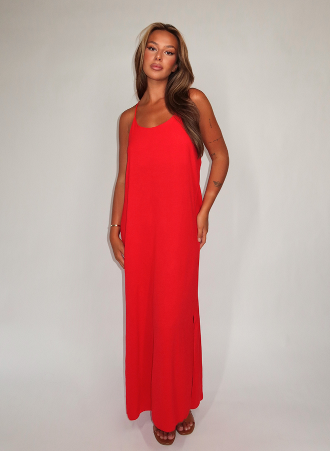 Strappy Dress - Rood