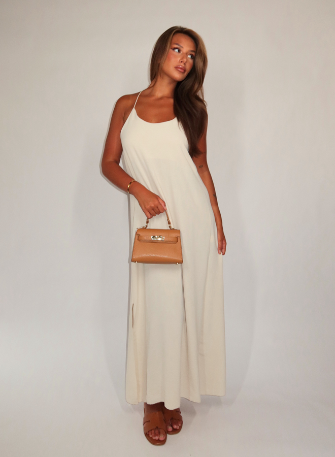 Strappy Dress - Beige