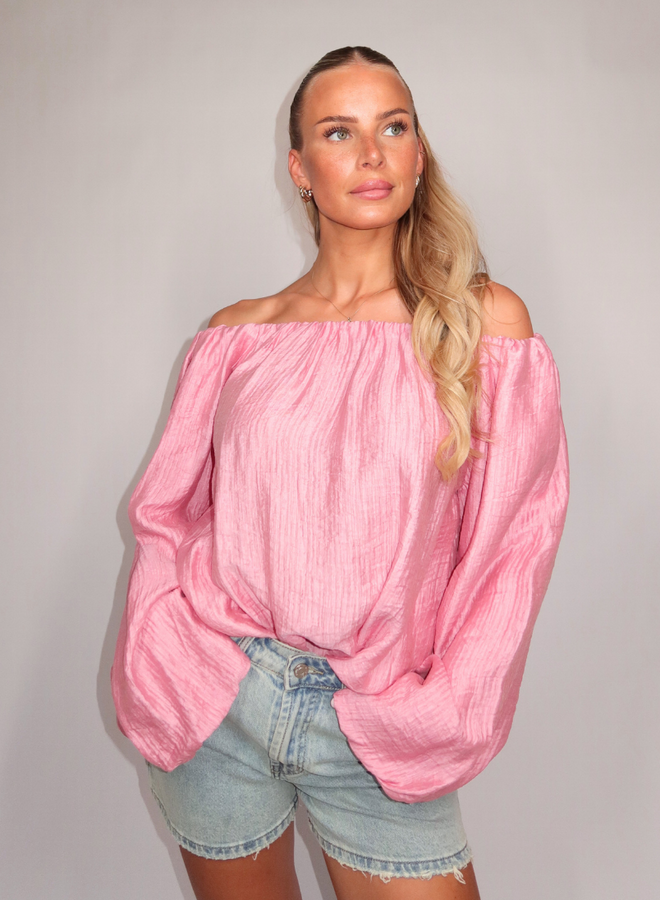 Chloe Blouse  - Roze