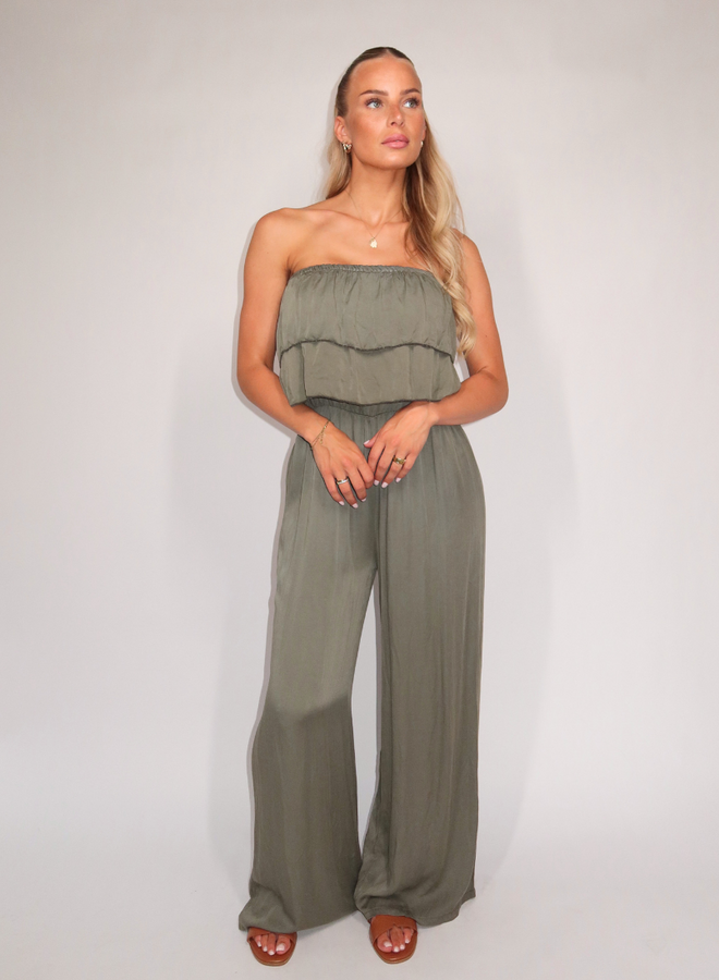 Strapless Jumpsuit - Groen