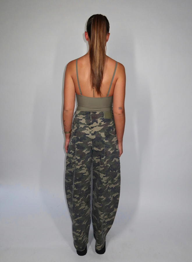 Emily Army Jeans - Groen