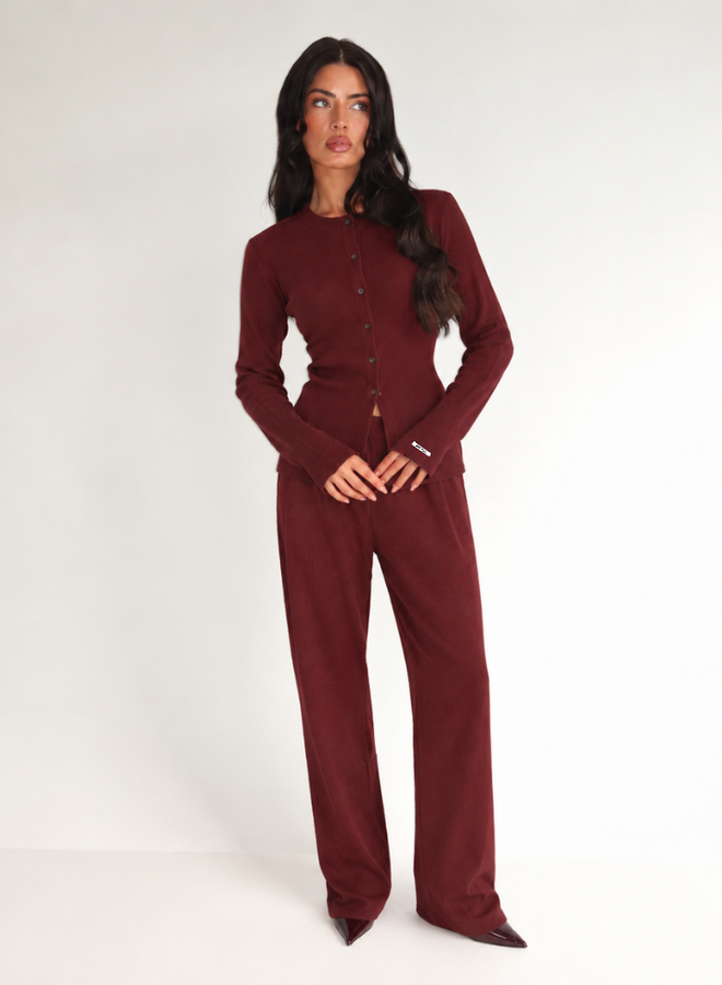 Unique The Label Hailey Pants - Bordeaux