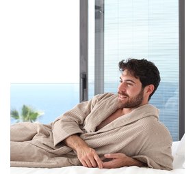 BC Softwear Serene Waffle Bathrobe 400gsm BC Softwear Serene Waffle Bathrobe 400gsm