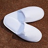BC Softwear Witte Open Toe Luxury Velour slippers
