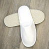 BC Softwear White Open Toe Luxury Velour slippers