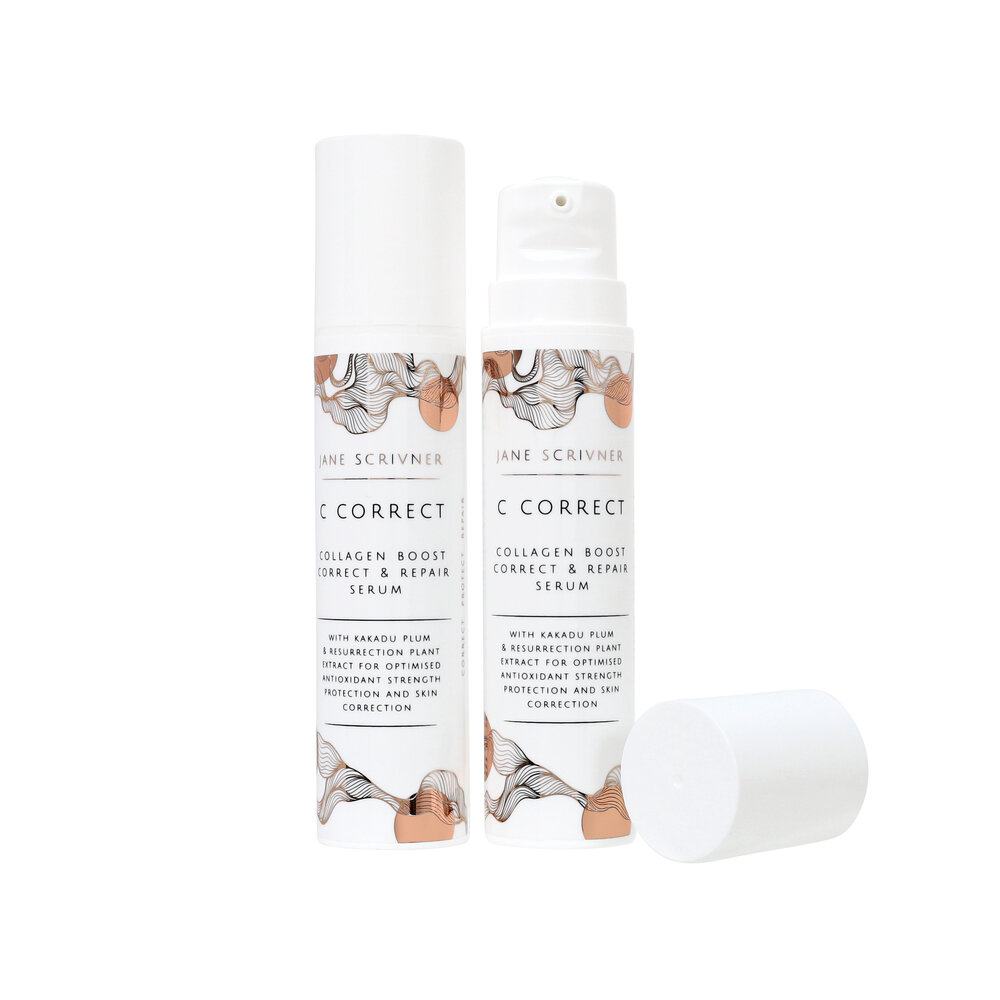 Jane Scrivner C C O R R E C T Collageen Boost, Verbeterend en Reparerend Serum Jane Scrivner C C O R R E C T Collageen Boost, Verbeterend en Reparerend Serum