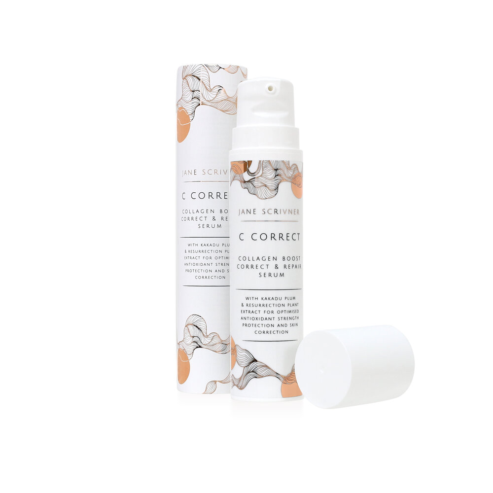 Jane Scrivner C C O R R E C T Collageen Boost, Verbeterend en Reparerend Serum Jane Scrivner C C O R R E C T Collageen Boost, Verbeterend en Reparerend Serum