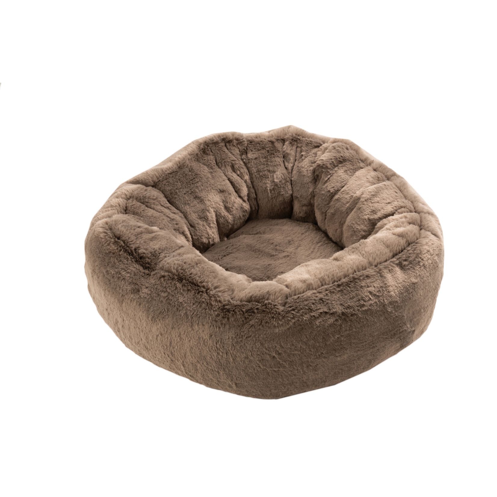 J-Line Kattenmand Rond Polyester Taupe