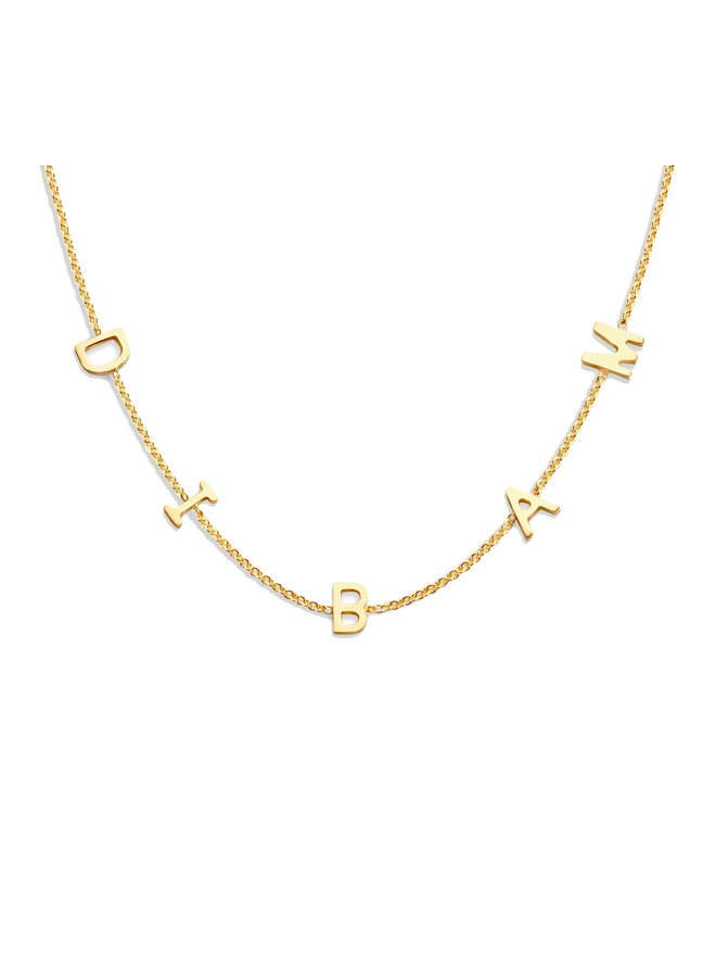 Love Letter Necklace 5 Initials