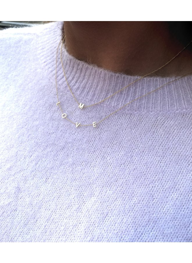 Love Letter Necklace 5 Initials