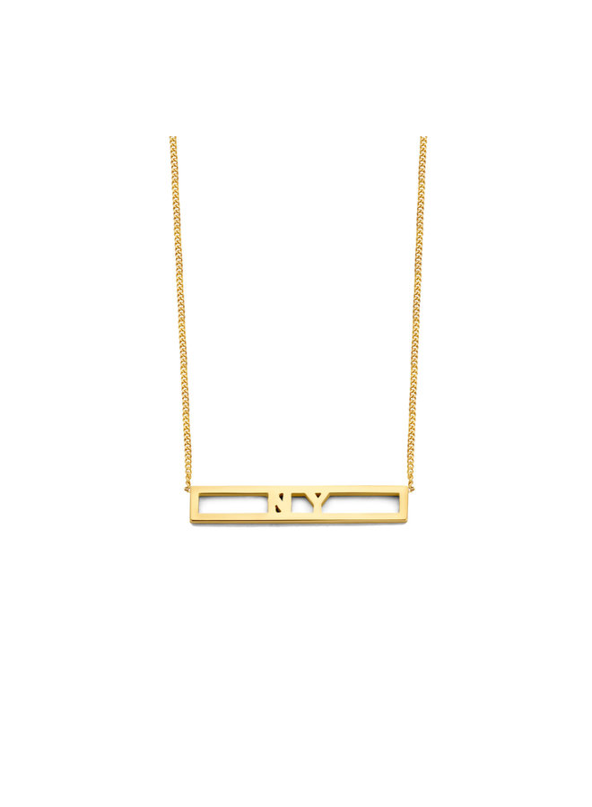 Love Bar Necklace 2 Initials