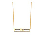 Love Bar Necklace 1 Initials including 1  Diamond