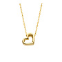 Capital Necklace Open Heart