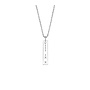 Identity Necklace Vertical Bar Perforated  Men