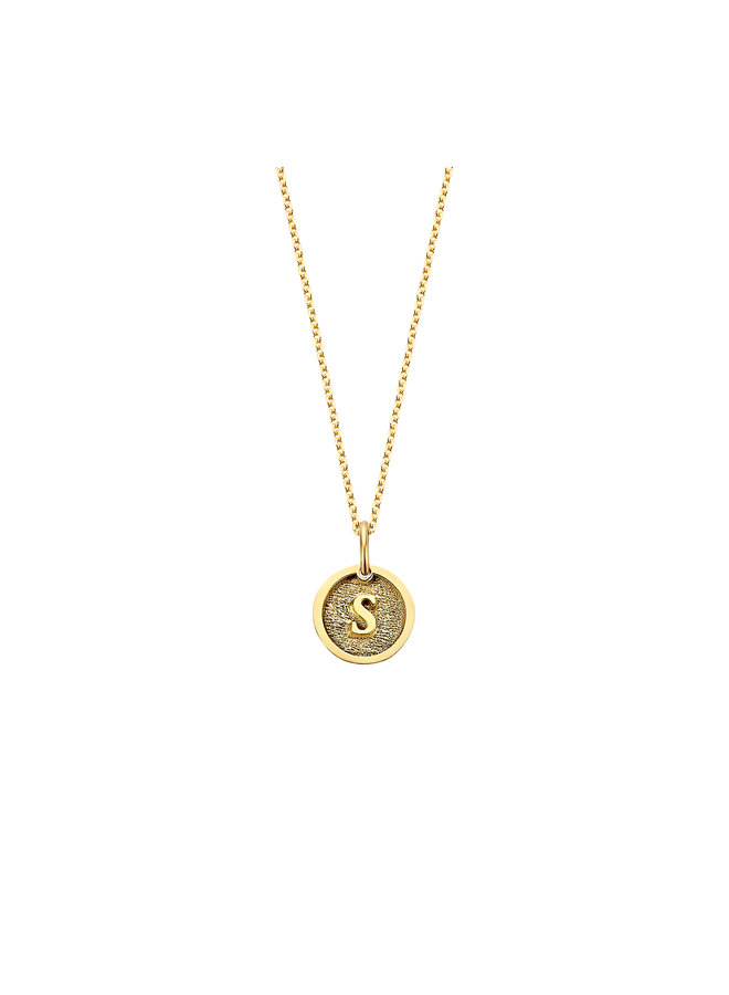 Carved Coin Necklace Small