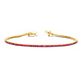 Just Diamond Tennis Bracelet Ruby Size 1