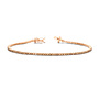 Just Diamond Tennis Bracelet Brown Diamond Size 1