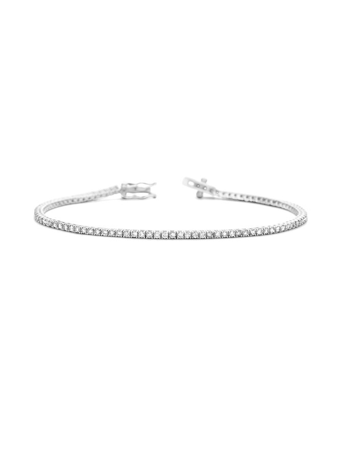 Just Diamond Tennis Bracelet White Diamond Size 1