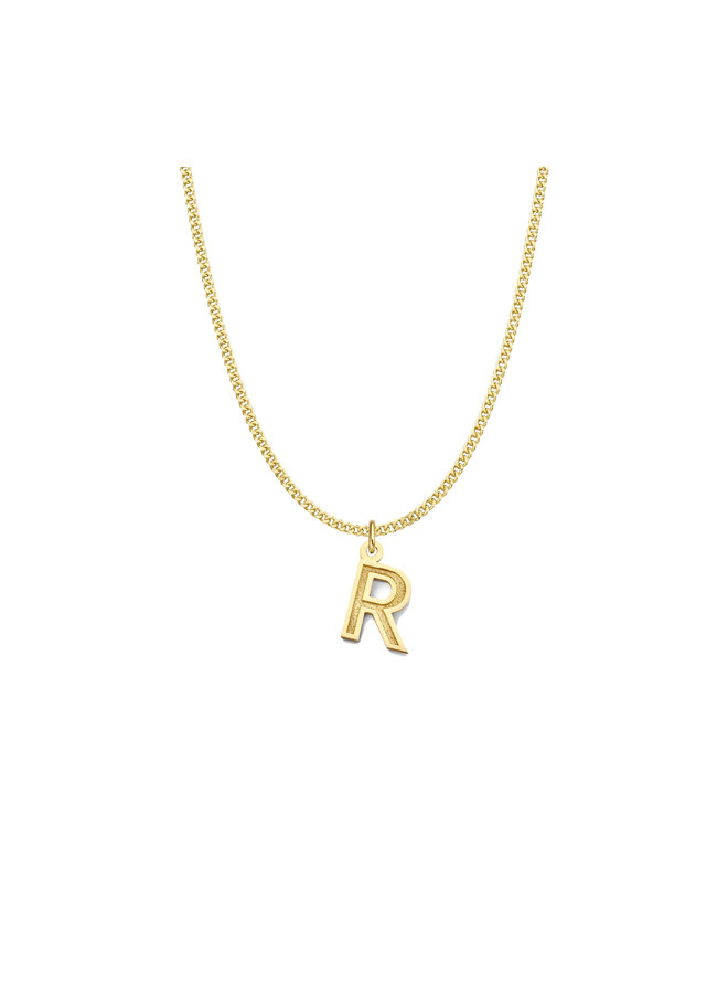 Forever Letter Charm Chain Necklace Petite