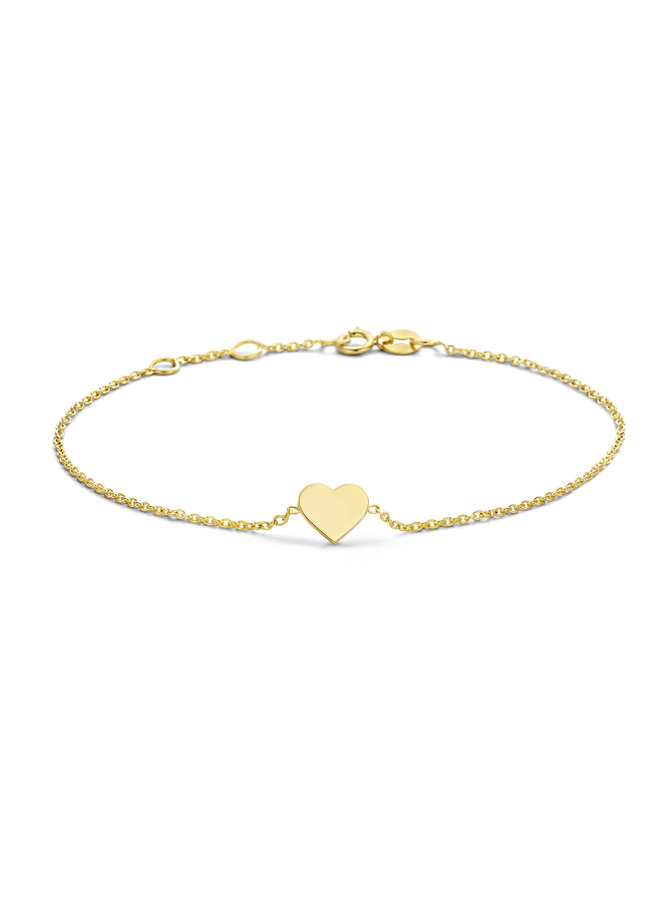 Forever Heart Bracelet Chain with Letter