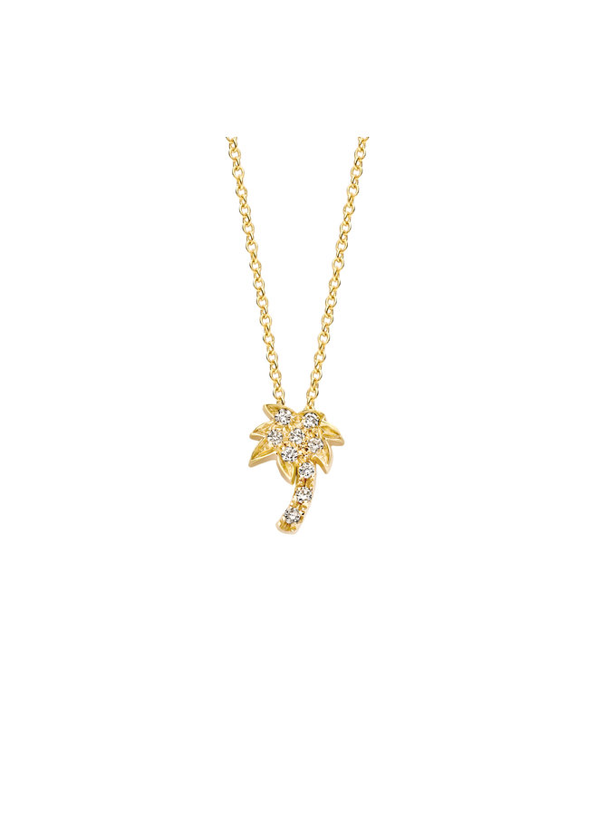 Franky's Treasure Palmtree Diamond Necklace