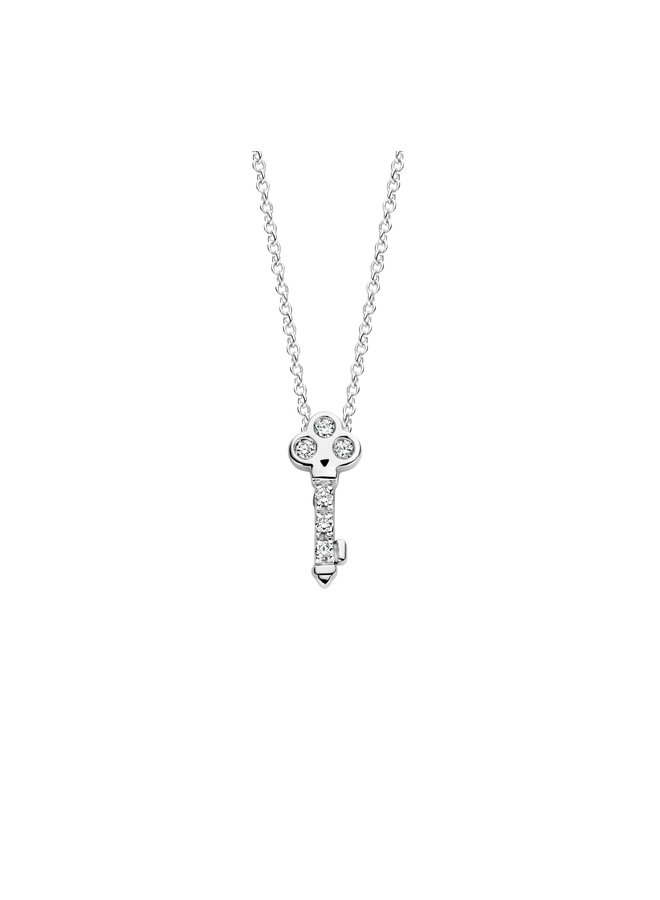 Franky's Treasure Key Diamond Necklace