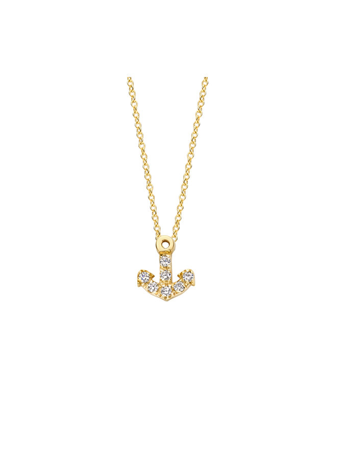 Franky's Treasure Anchor Diamond Necklace