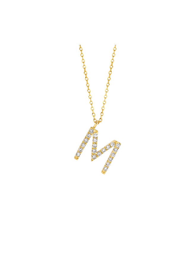 Just Diamond Necklace Letter Big