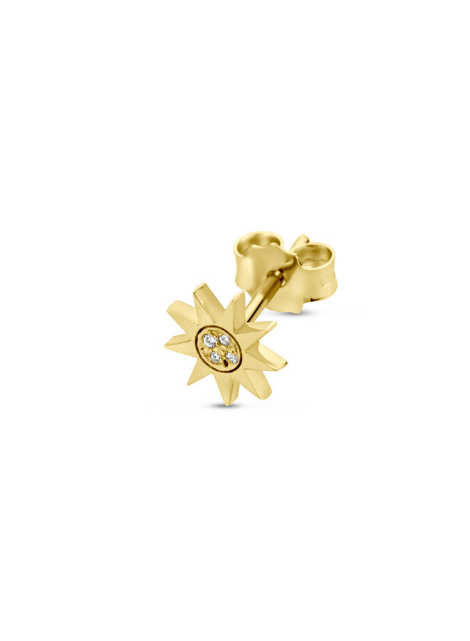 Franky's Treasure Sun Diamond Earring Single Piece