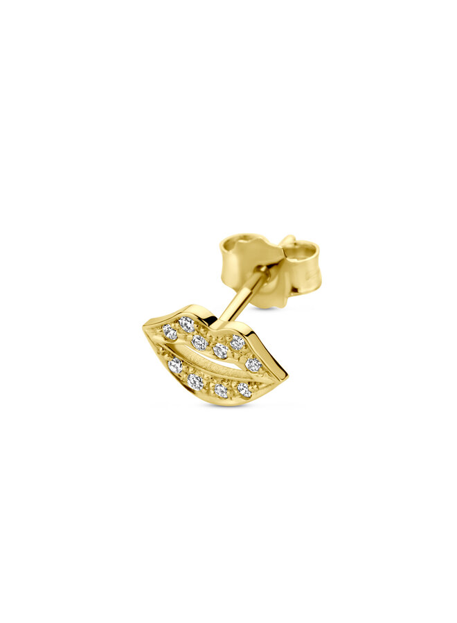 Franky's Treasure Kiss Diamond Earring Single Piece